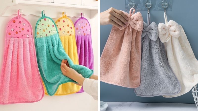 Hanging hand towel