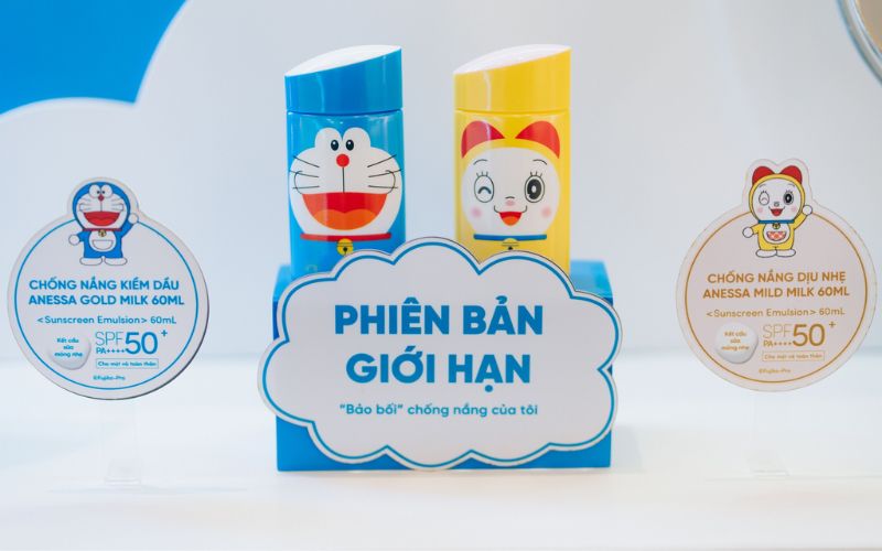 Tổng quan về sản phẩm kem chống nắng Anessa x Doraemon