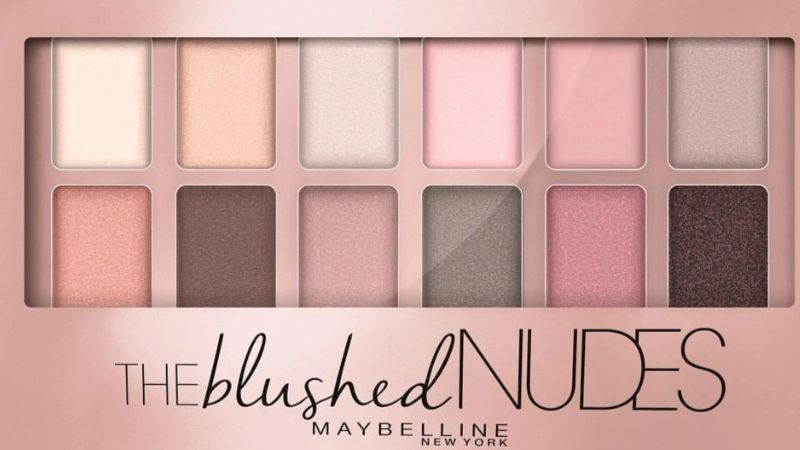 Bảng phấn mắt Maybelline The Blushed Nudes có bao nhiêu màu?