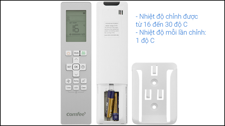 Đánh giá chi tiết dòng máy lạnh VDGF-V Comfee 2023 - Remote điều khiển máy lạnh