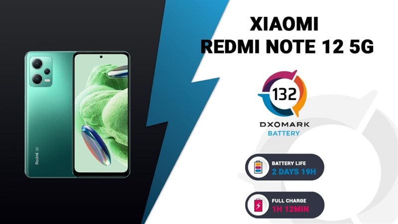 Xiaomi Redmi 12 5G Battery test - DXOMARK