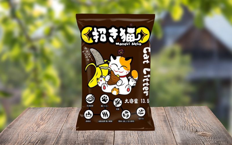 Maneki Neko Cat Litter - Cát Vệ Sinh Cho Mèo Công Nghệ Nhật Bản mùi socola chuối