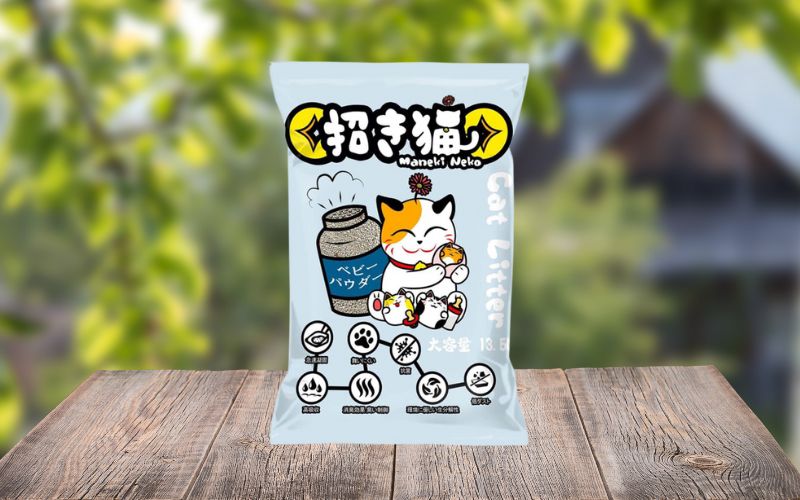 Maneki Neko Cat Litter - Cát Vệ Sinh Cho Mèo Công Nghệ Nhật Bản mùi phấn em bé