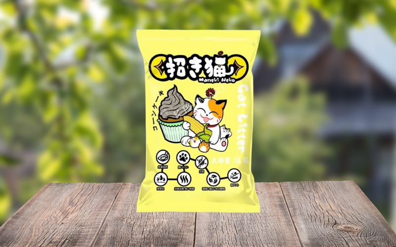 Maneki Neko Cat Litter -Cát Vệ Sinh Cho Mèo Công Nghệ Nhật Bản mùi bánh kem bắp