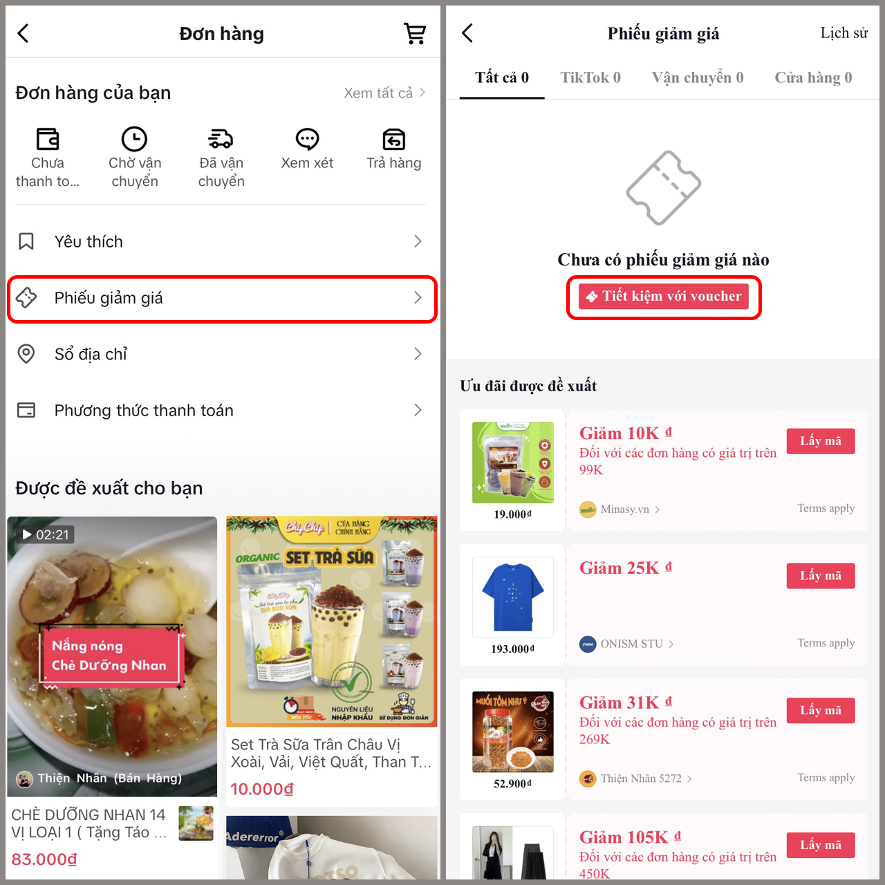 cách lấy mã giảm giá tiktok shop