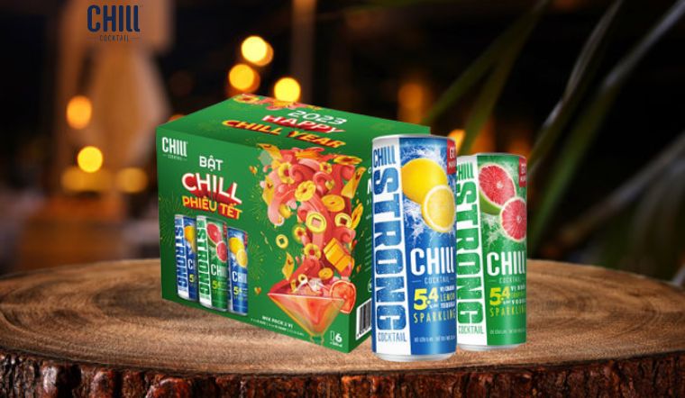 Thử ngay Chill Cocktail Strong Mix vị bưởi vodka và chanh tequila cực chất