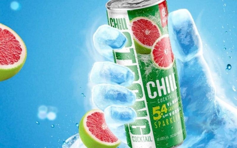 Chill Cocktail Strong mix vị bưởi Vodka