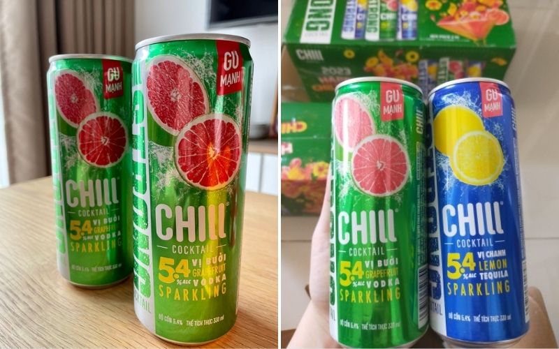 Hướng dẫn sử dụng, bảo quản Chill Cocktail Strong mix vị bưởi và chanh Tequila