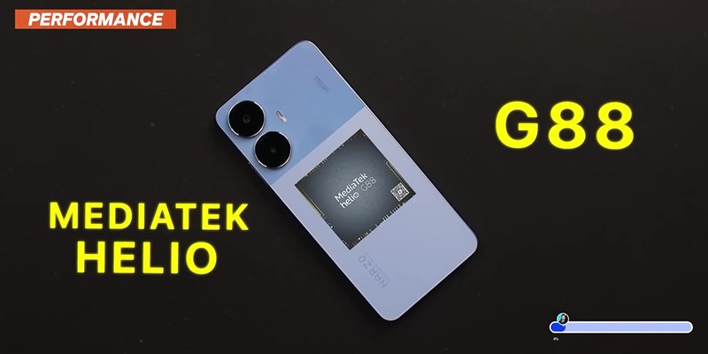 realme Narzo N55 được cung cấp sức mạnh từ con chip MediaTek Helio G88. realme Narzo N55 được cung cấp sức mạnh từ con chip MediaTek Helio G88.