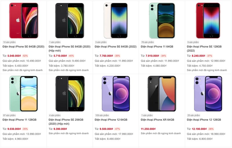 Thế Giới Di Động bán smartphone giá rẻ đã qua sử dụng