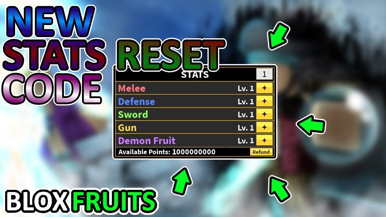 codes de reset blox fruit