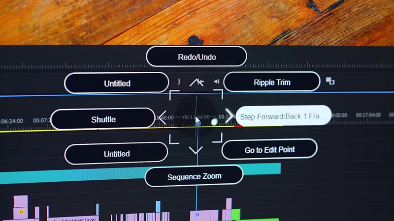 Giao diện trên màn hình khi dùng Flat Ring.