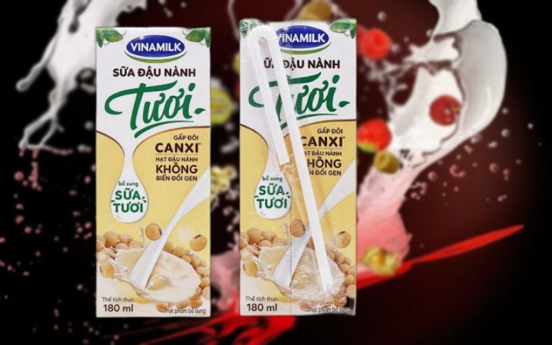 Bao bì của sữa đậu nành Vinamilk