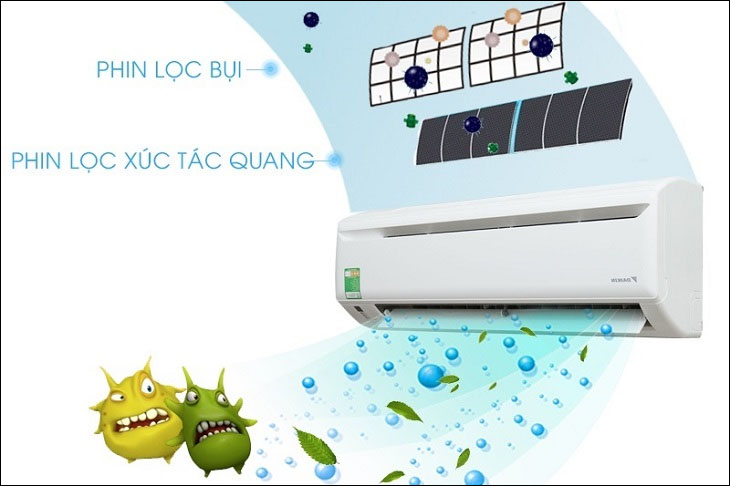 Phin lọc khử mùi xúc tác quang Apatit Titan