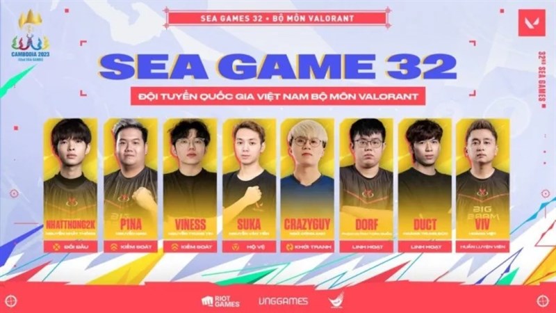 Đội hình thi đấu SEA Games 32 đối với game Valorant Đội hình thi đấu SEA Games 32 đối với game Valorant