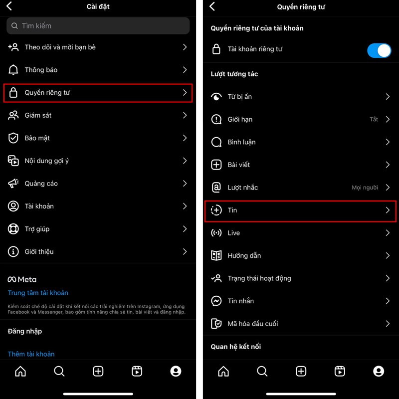 Instagram không trả lời được story