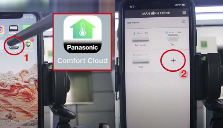 Hướng dẫn cài đặt ứng dụng Comfort Cloud trên máy lạnh Panasonic năm 2023 - Thêm thiết bị điều hòa vào Comfort Cloud 1