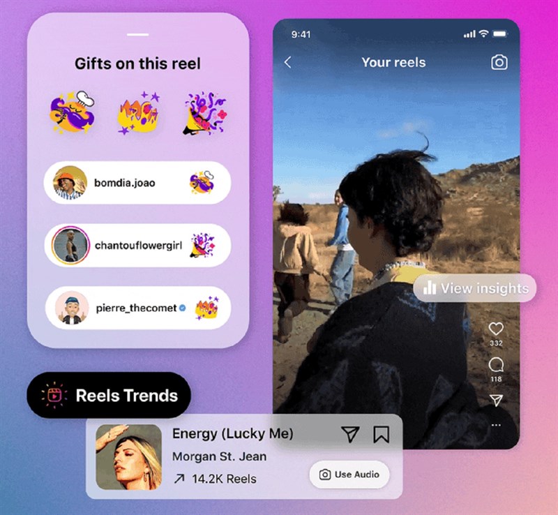 Gần đây, Reels đã có tính năng cho phép người xem tặng quà cho các nhà sáng tạo nội dung