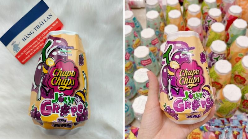 Sáp thơm phòng Gel Air Freshener Chupa Chups hương nho