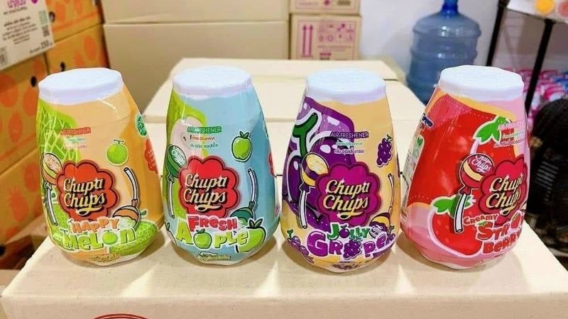 Hướng dẫn sử dụng và bảo quản sáp thơm phòng Gel Air Freshener Chupa Chups hương trái cây