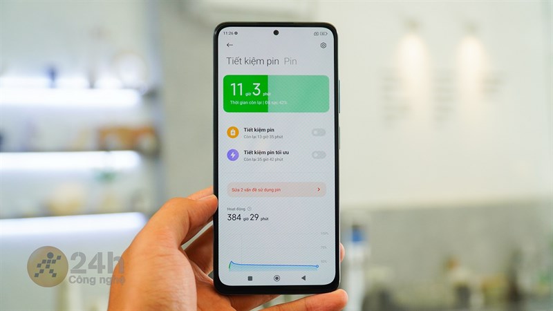 Thời lượng pin lớn cùng sự tối ưu khá ổn đã mang lại trải nghiệm sử dụng dài lâu trên mẫu điện thoại Xiaomi này Thời lượng pin lớn cùng sự tối ưu khá ổn đã mang lại trải nghiệm sử dụng dài lâu trên mẫu điện thoại Xiaomi này