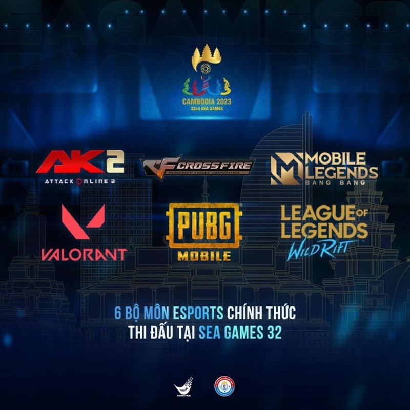 Đã đầu tiên trải qua 6 cỗ môn eSports xuất thời điểm hiện tại SEA Games 32