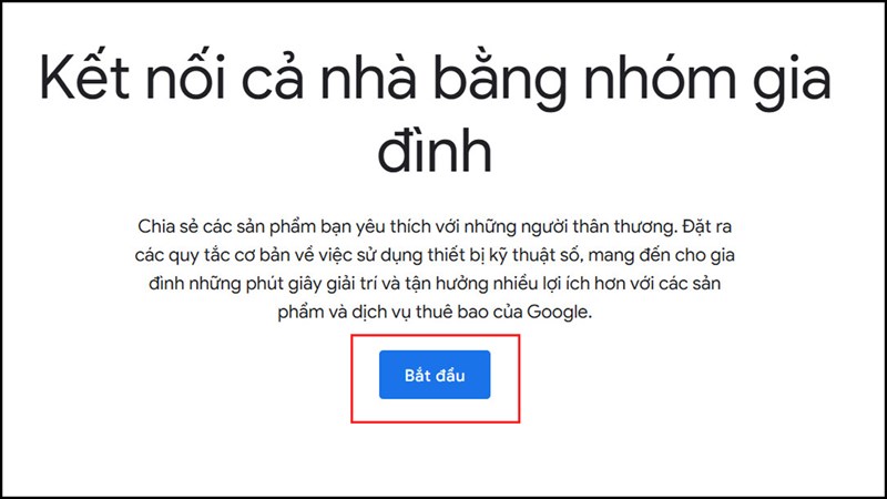 Cách tạo nhóm gia đình trên Google