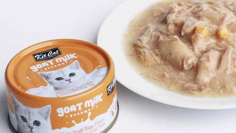 Pate cho mèo Kitcat Goat Milk vị cá ngừ & phô mai