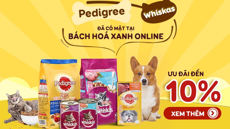 Bách Hóa XANH chuyên cung cấp thức ăn cho chó Pedigree Bách Hóa XANH chuyên cung cấp thức ăn cho chó Pedigree