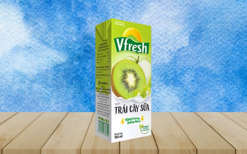 Vfresh smoothie trái cây sữa mang đến hương vị trái cây tươi ngon