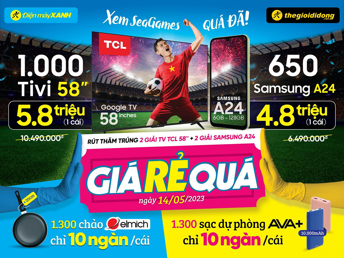 GIÁ RẺ QUÁ - Sự kiện có 1-0-2 tại Điện máy XANH