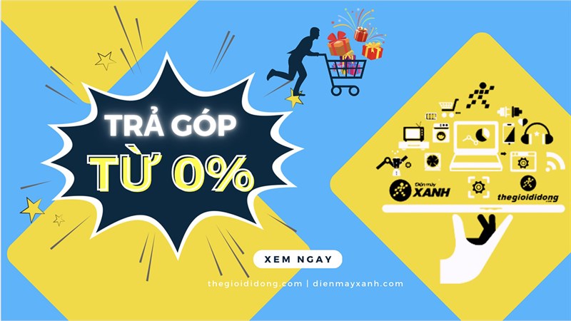 Mua trả góp trên web TGDĐ | ĐMX cực dễ dàng, hỗ trợ đến 31 ngân hàng