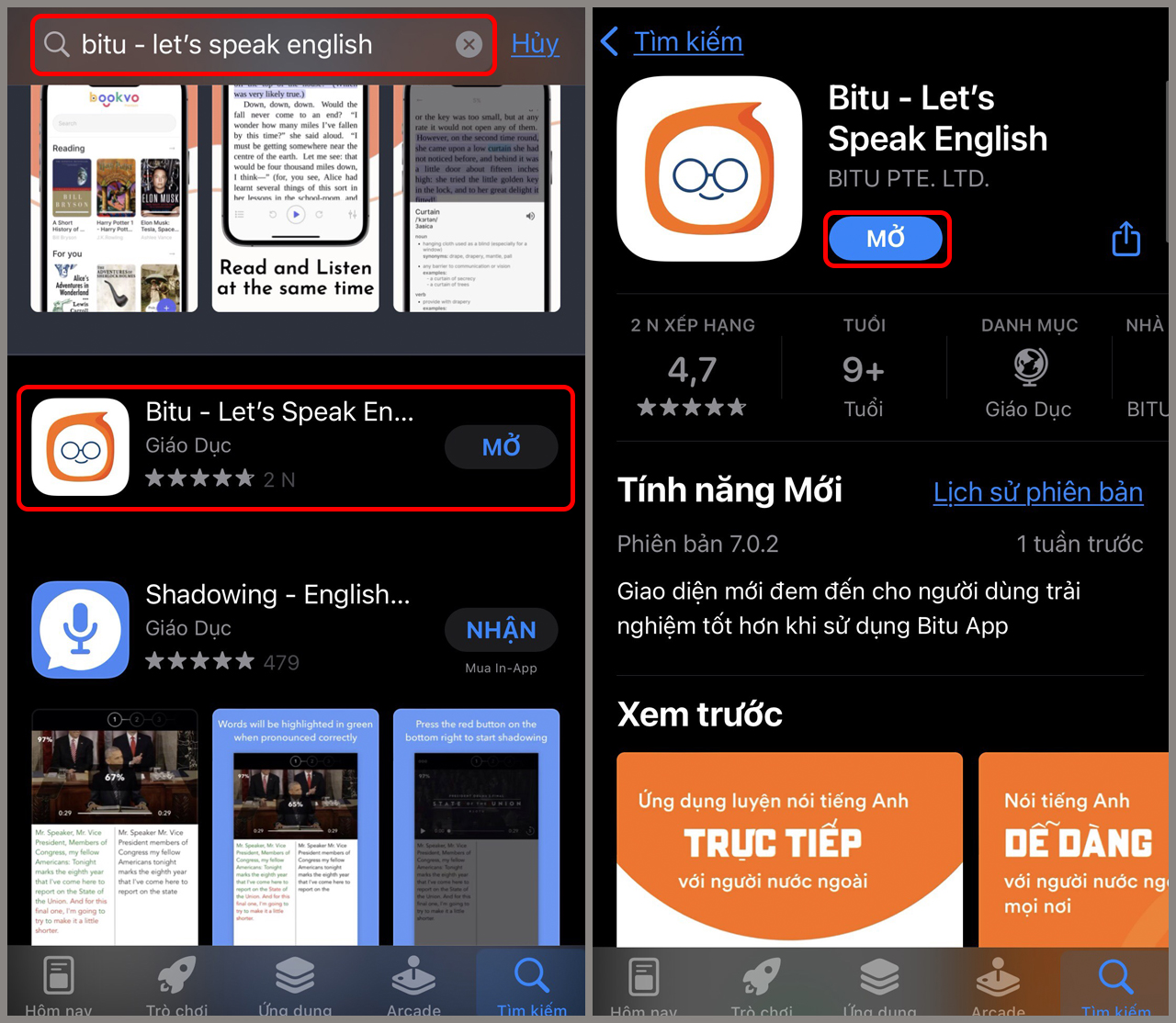 Cách tải Bitu trên iPhone để luyện nói tiếng Anh với người nước ngoài