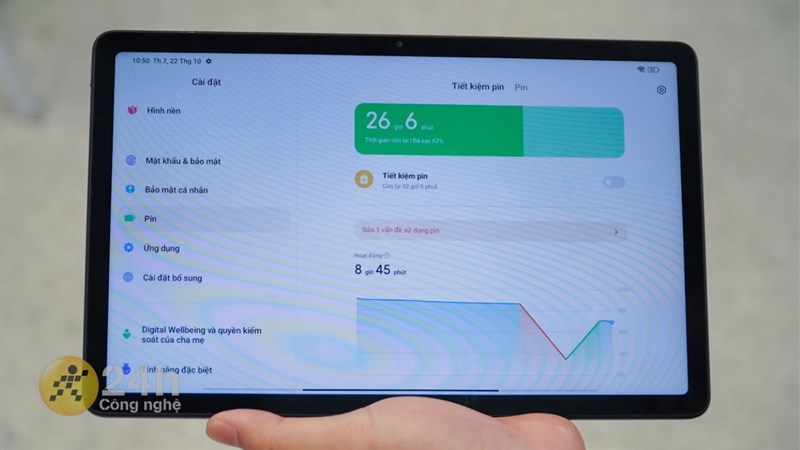 Pin trâu là một điểm vô cùng nổi bật của Redmi Pad Pin trâu là một điểm vô cùng nổi bật của Redmi Pad