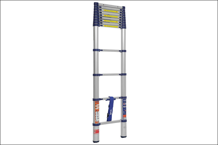 Thang nhôm rút đơn 13 bậc Nikawa NK-38 chịu tải trọng lên đến 150kg, phù hợp với trọng lượng của của người Việt.