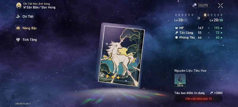 Hướng dẫn cách tăng sức mạnh cho nhân vật trong Honkai: Star Rail