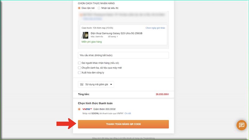 Thanh toán VNPay giảm liền tay 800K khi mua Galaxy S23 series, quá hời!