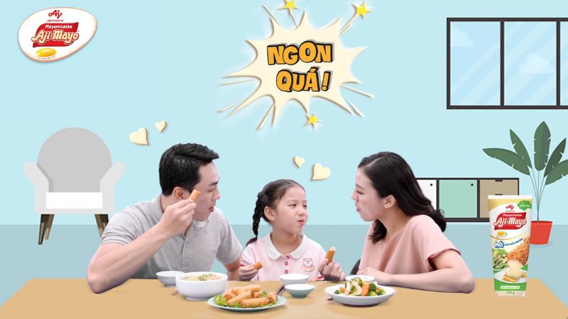 Xốt mayonnaise Aji-mayo vị nguyên bản có vị chua, béo và ngọt thơm