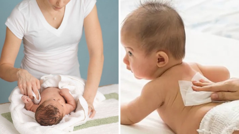 Cách sử dụng khăn lau hạ sốt cho trẻ sơ sinh
