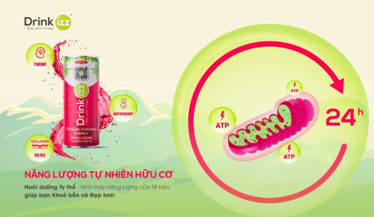 Bất ngờ với dòng sản phẩm nước tăng lực hữu cơ từ Drink Izz