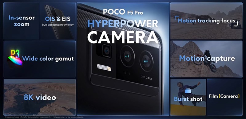 POCO F5 Pro còn sở hữu hệ thống camera ấn tượng