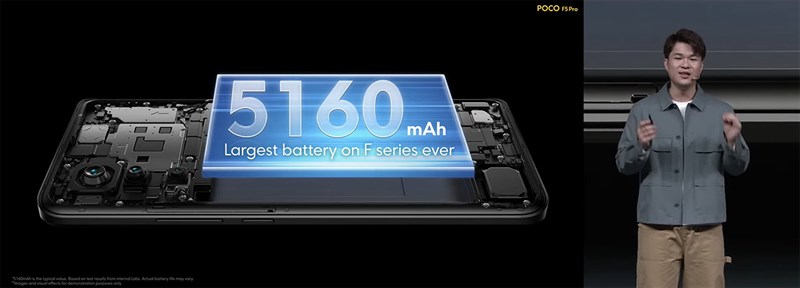 Thiết bị còn có thể mang lại thời gian sử dụng lâu dài với viên pin 5.160 mAh và sạc nhanh 67 W