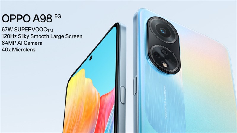 OPPO A98 5G ra mắt với màn hình 120Hz, dùng chip Snapdragon, pin lớn kèm giá tốt