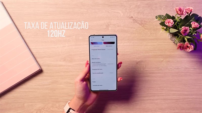 Màn hình của POCO F5 còn sở hữu tần số quét 120 Hz.