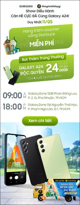 Đón chờ ROADSHOW Galaxy A24: Mua Galaxy A24 với giá chỉ 24.000 đồng!