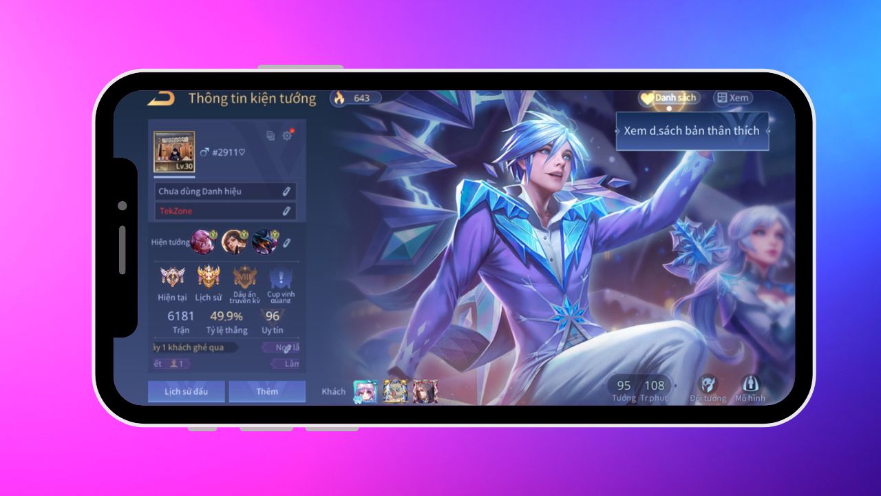 Cách đổi Avatar liên quân đăng nhập bằng tài khoản Garena, Facebook