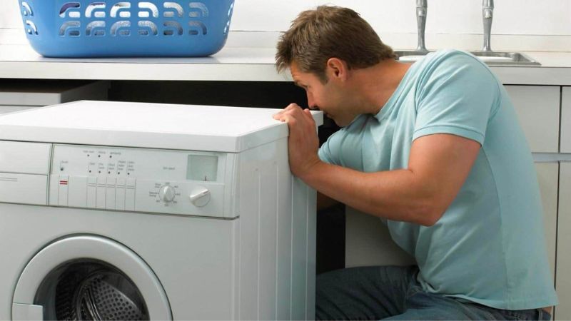 Incorrect washing machine installation causes foaming