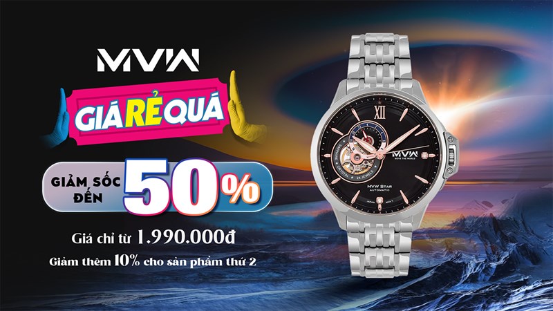 Giảm sốc hơn 50% cho đồng hồ MVW, giá chỉ từ 1.99 triệu đồng, xem ngay! Giảm sốc hơn 50% cho đồng hồ MVW, giá chỉ từ 1.99 triệu đồng, xem ngay!