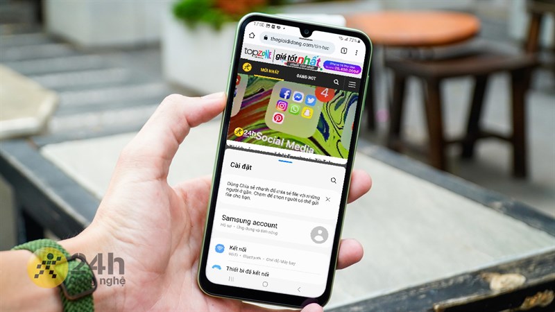 Hướng dẫn cách chia đôi màn hình trên Galaxy A24