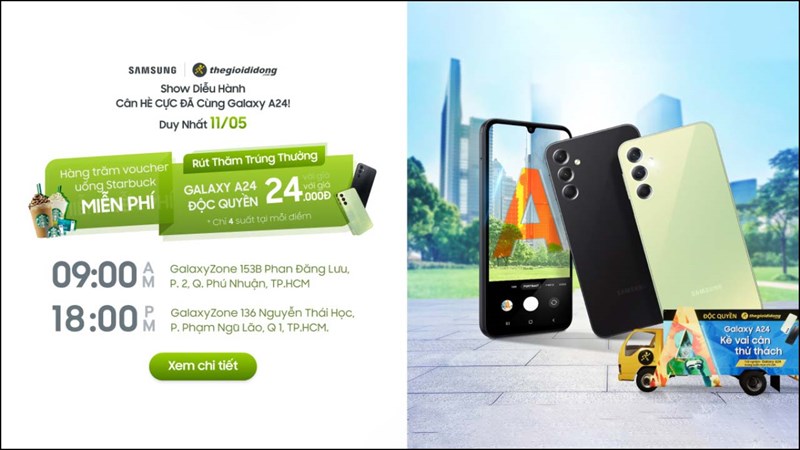Toàn cảnh sự kiện ROADSHOW Galaxy A24: Mua Galaxy A24 với giá chỉ 24.000 đồng!